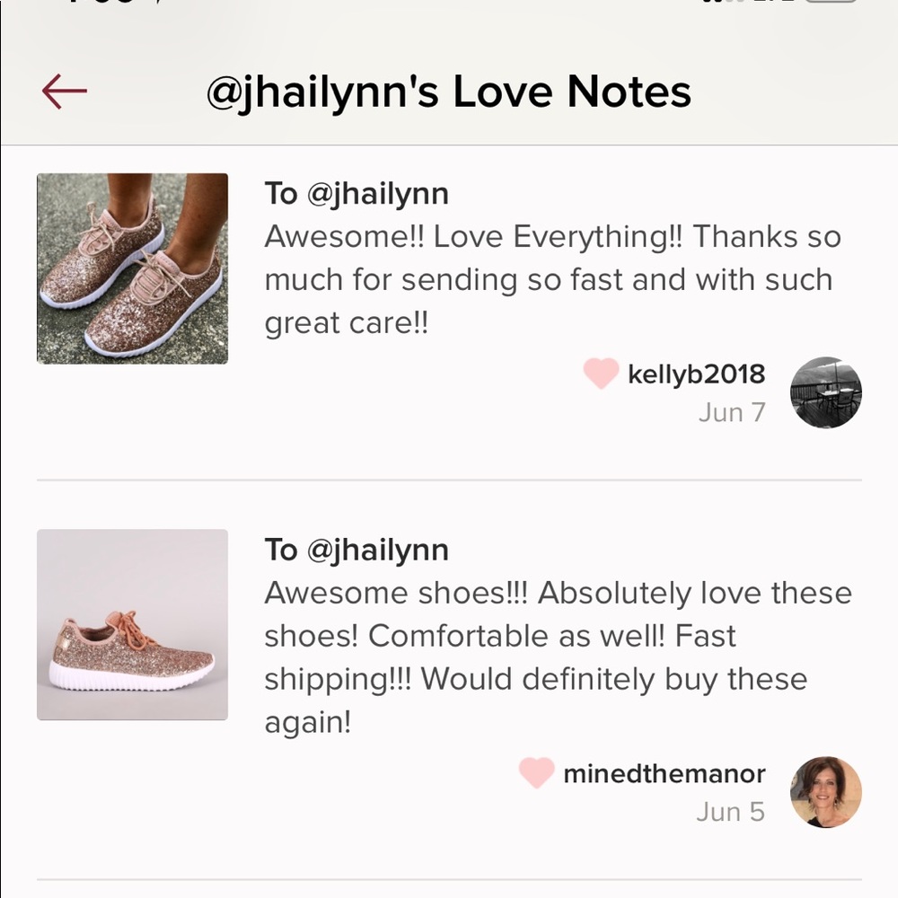2x HP💫 ROSE GOLD Sparkle/Glitter Sneakers FIRM - Picture 6 of 8